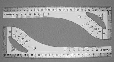 Patroon Tekenliniaal 30 cm
